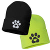 PAW w/ HEART Embroidered Cuffed Beanie Hat