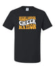 West Milford Cheerleading - Black Short Sleeve Tee w/ Highlander Cheer Nation Design on Front.