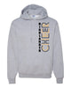 West Milford Cheerleading - Sport Gray Hoodie w/ Highlander Cheer Vert Design on Front.