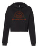 Erskine Lakes ITC Women’s Lightweight Crop Hooded Sweatshirt - AFX64CRP w/ EL24 Design on Front.