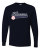 Jr. Lancers Baseball JERZEES - Dri-Power® Long Sleeve 50/50 T-Shirt - 29LSR w/ JRL Logo on Front.