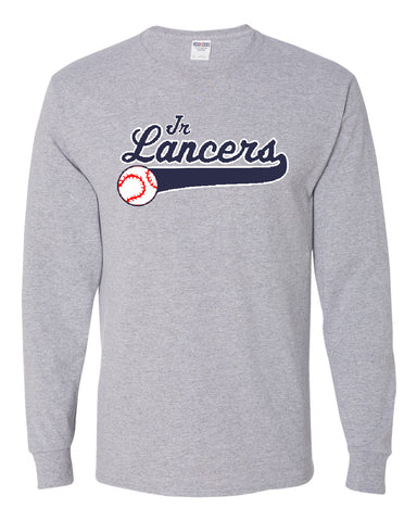 Jr. Lancers Baseball JERZEES - Dri-Power® 50/50 T-Shirt - 29MR w/ JRL Logo on Front.