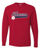 Jr. Lancers Baseball JERZEES - Dri-Power® Long Sleeve 50/50 T-Shirt - 29LSR w/ JRL Logo on Front.