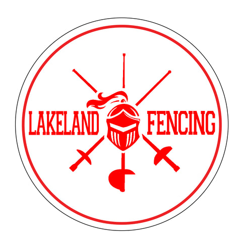 Lakeland Fencing Red Performance® Tech Quarter-Zip Sweatshirt - 99800 w/ White Left Chest Design