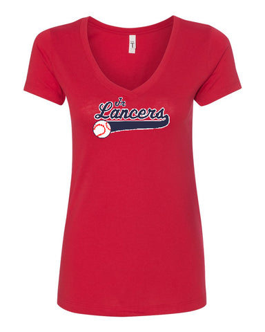 Jr. Lancers Baseball Badger - Graphite Tonal Blend T-Shirt - 4171 w/ JRL Logo on Front.