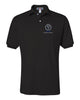 World Gymnastics JERZEES - SpotShield® 50/50 Polo - 437MSR w/ 2 Color V1 Logo Design Embroidered on Front Left Chest