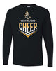 West Milford Cheerleading - Black Long Sleeve Tee w/ WM Cheer Deer Design on Front.