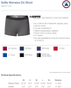 nfinite soffe dri womens short 1110v - royal & gray - mandatory (elite only)