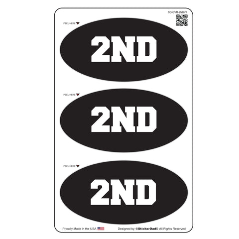 BOSS Oval Minis 3" x 1.5" (3 pack) Hard Hat-Helmet Full Color Printed Decal