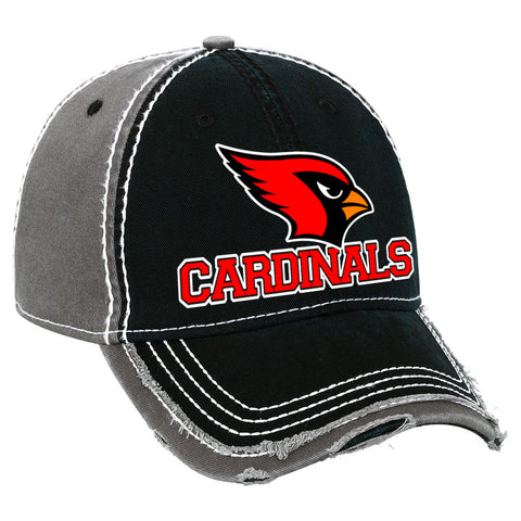 Westwood Cardinals Black/Red Prospect Hoodie w/ 2 color Cardinals Crossed Sticks Design on Front.