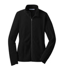 twisters black port authority® ladies microfleece jacket l223 w/ 2 color embroidered f5 design on front left chest