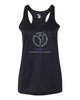 World Gymnastics Badger - Black B-Core Racerback Tank Top - 4166 - w/ Spangle Design on Front