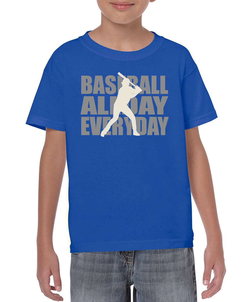 baseball all day everyday graphic transfer design shirt