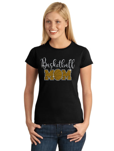 CHEER MOM OMBRE 549 Spangle Bling Design Shirt