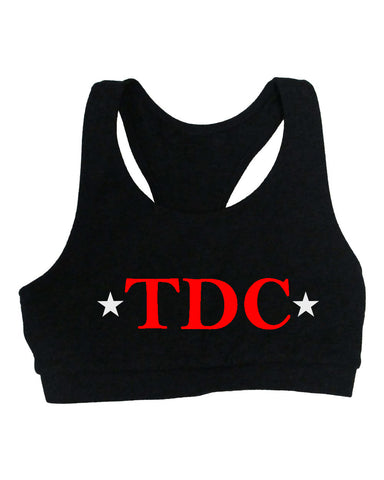 TDC - Women’s Lightweight Camo Cropped Hooded Sweatshirt - AFX64CRP w/ TDC Top Hat Logo on Front.