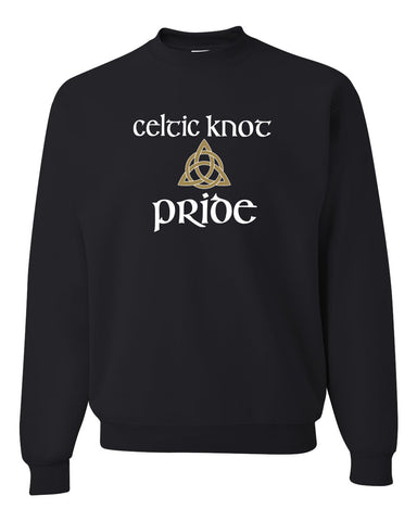 Celtic Knot Charcoal JERZEES - NuBlend® Hooded Sweatshirt - 996MR w/ Full Color Flag Design on Front