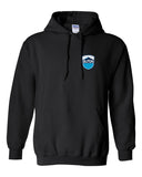 skyline lakes heavy blend hoodie w/ shield logo front & slpoa logo on back