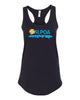 skyline lakes next level - women's ideal racerback tank - 1533 w/ shield logo on back & slpoa logo on front