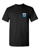 skyline lakes short sleeve tee w/ shield logo front & slpoa logo on back