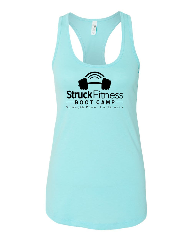 struck fitness next level - women's ideal racerback tank - 1533 - w/ black out logo