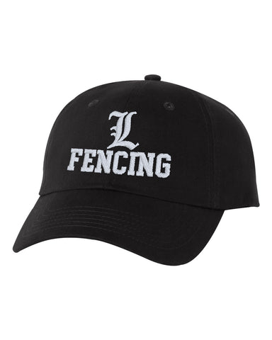 Lakeland Fencing Black & White Mesh-Back Trucker Cap - VC400 with White Embroidery
