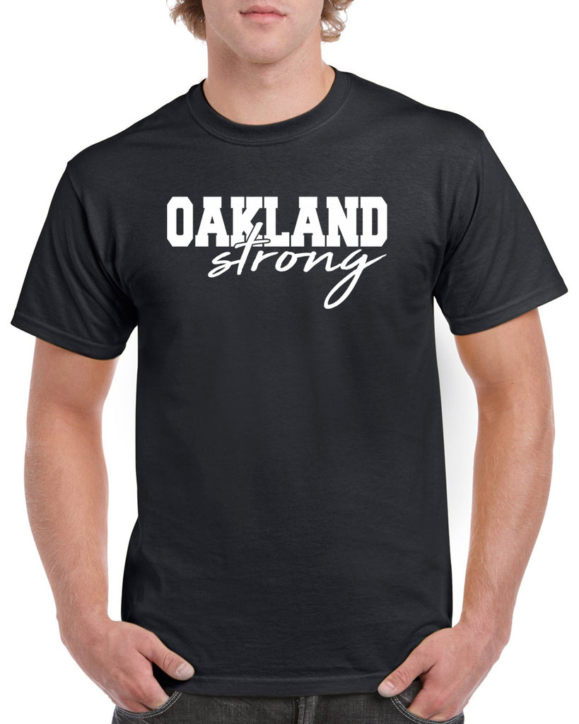 oakland strong graphic design shirt