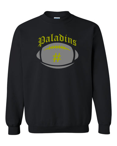 Paramus Catholic Black Hooded Swetashirt w/ Large Front 2 Color Design