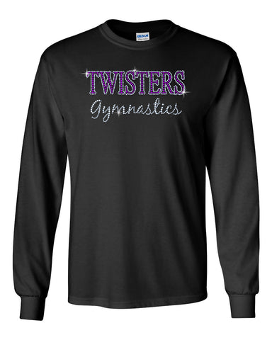 Twisters Gymnastics Badger - Athletic Fleece Joggers - 2215 w/ Twisters 2 Color Spangle Design