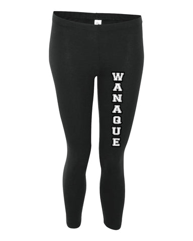 WANAQUE PJ Style Flannel Pants w/ WANAQUE Logo in Black & White Down Leg.