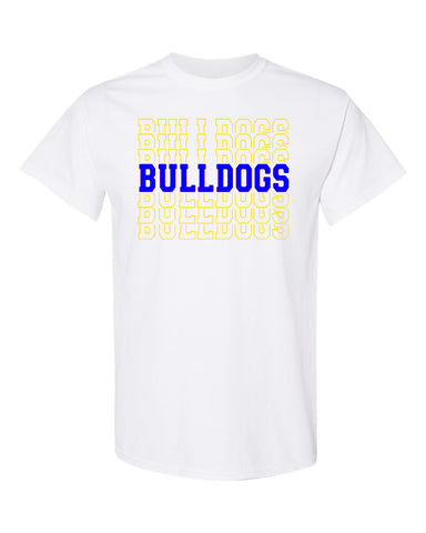 Butler Bulldogs Royal Blue 100% Cotton Tee w/ GO Bulldogs 2 Color Design