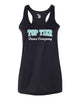top tier dance black b-core racerback tank top - 4166 w/ top tier dance company logo on front