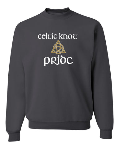 Celtic Knot Black JERZEES - NuBlend® Hooded Sweatshirt - 996MR w/ Full Color Celtic Pride Design on Front
