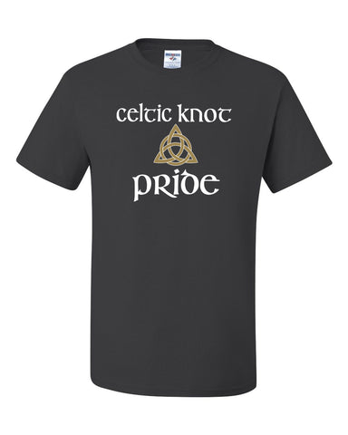 Celtic Knot Black JERZEES - NuBlend® Hooded Sweatshirt - 996MR w/ Full Color Flag Design on Front