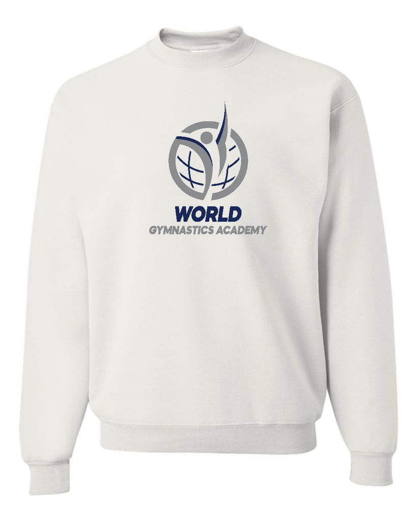 World Gymnastics JERZEES - NuBlend® Crewneck Sweatshirt - 562MR w/ 2 Color Design on Front