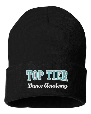 TOP TIER Dance Oatmeal Heather-Black JERZEES - Nublend® Varsity Colorblocked Raglan Hooded Sweatshirt - 97CR w/ Top Tier Dance Academy Logo on Front