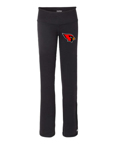 Westwood Cardinals Black Jersey Raglan Crewneck Shirt w/ 2 color Cardinals Crossed Sticks Design on Front.