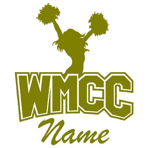 WMCC Black Long Sleeve Tee w/ WMCC Logo in 2 Color Print (non-glitter) on Front.
