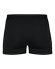 wmcc black pro-compression shorts - 2629 w/ gold & white print logo on front left leg.