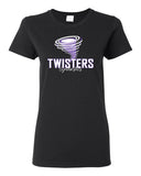 twisters gymnastics 100% cotton tee w/ f5 twister 2 color design