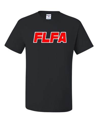FLFA Black Next Level - Women's Ideal Racerback Tank - 1533  w/ FLFA Cutters CHEER Logo in SPANGLE on Front