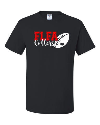 FLFA Black Badger - B-Core Ladies/Girls Racerback Tank Top - 4166 w/ FLFA Cheer/Football Logo on Front