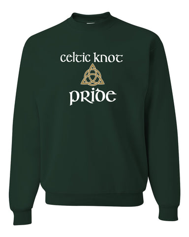 Celtic Knot Black JERZEES - Dri-Power® 50/50 T-Shirt - 29MR w/ Full Color Flag Design on Front