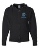 World Gymnastics JERZEES - NuBlend® Full-Zip Hooded Sweatshirt - 993MR w/ 2 Color Embroidered Design on Left Chest