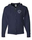 Erskine Lakes JERZEES - NuBlend® Full-Zip Hooded Sweatshirt - 993MR w/ Erskine Lakes Design Embroidered on Left Chest