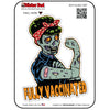 full vax zombie 1057 full color 5 inch printed vinyl decal window sticker