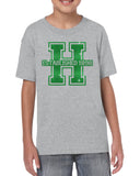 hopatcong short sleeve tee w/ large front logo graphic in glitter
