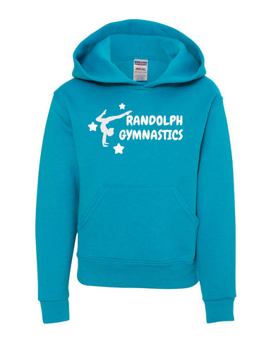 Randolph Gymnastics Black Short Sleeve Tee w/ Logo Design V2 on Front