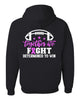 Wanaque Warriors Football NuBlend® Hooded Sweatshirt w/ Together We Fight Design Front & Back.