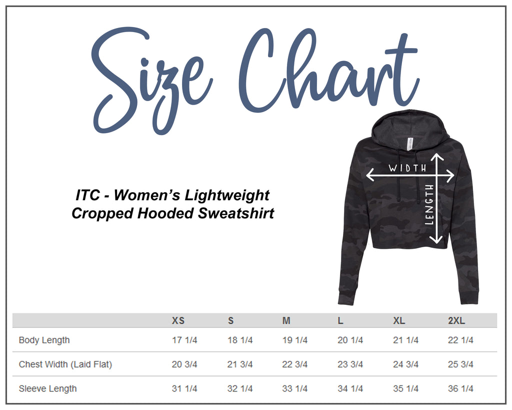 World Gymnastics Black Camo Women’s Lightweight Cropped Hooded Sweatshirt  w/ 2 Color Design on Front