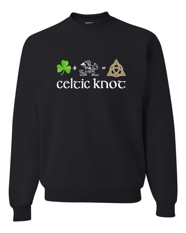 Celtic Knot Black JERZEES - Dri-Power® 50/50 T-Shirt - 29MR w/ Full Color Celtic Pride Design on Front